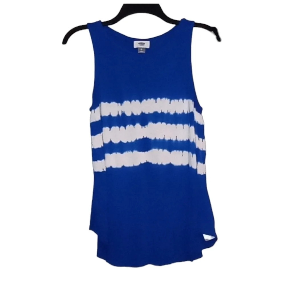 Old Navy blue and white stripped tank light
